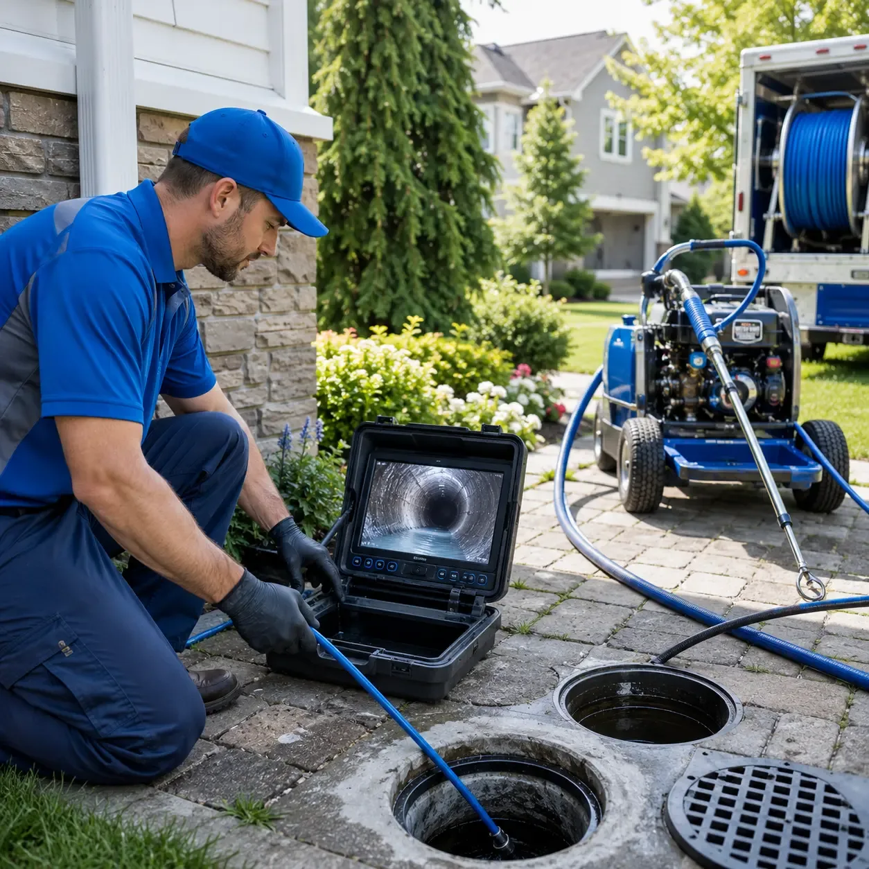Outdoor drain cleaning professionals serving Lansford, PA