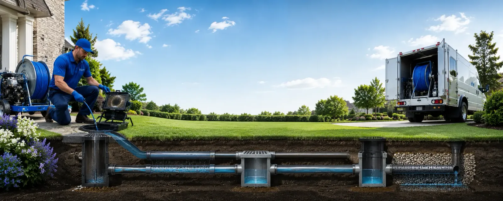 Outdoor drain cleaning information for Lansford, PA